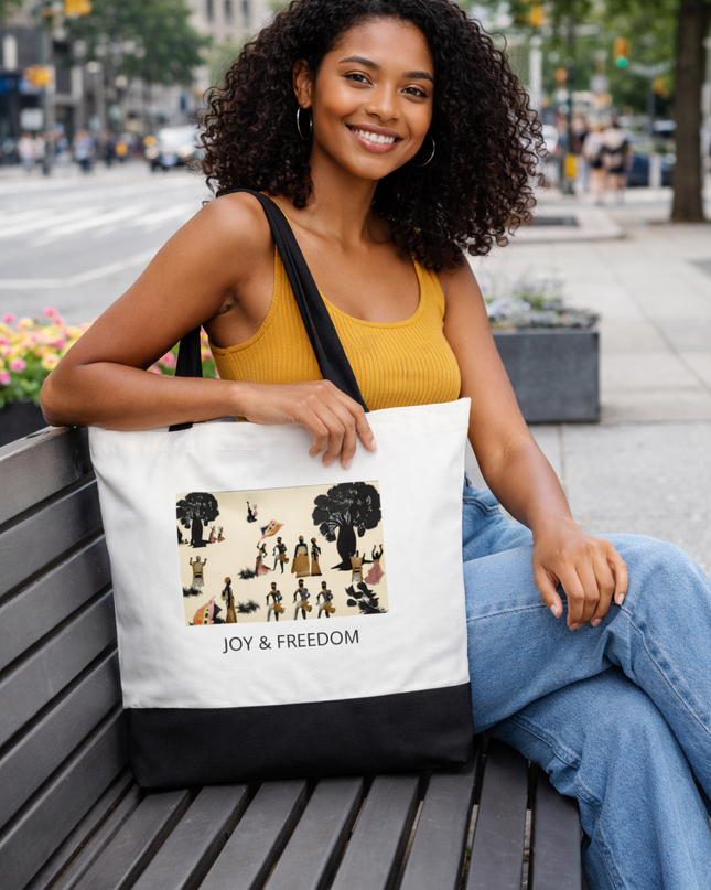 Grand sac fourre-tout en coton - Collection JOY & FREEDOM – EST.L