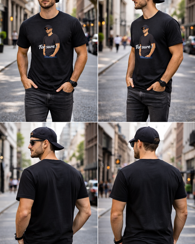 T-shirt unisexe Fruit of the Loom® / For sure !