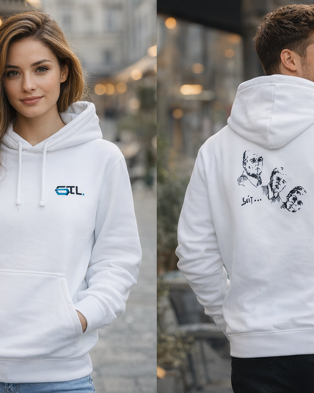 SUIT / Sweatshirt à capuche personnalisé  / Drummer 2.0 Stanley / Stella  - Unisexe - Coton Bio