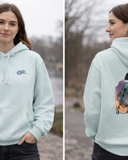MON CORPS / Sweatshirt à capuche personnalisé  /  - Unisexe - Coton Bio