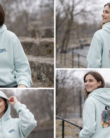MON CORPS / Sweatshirt à capuche personnalisé  /  - Unisexe - Coton Bio