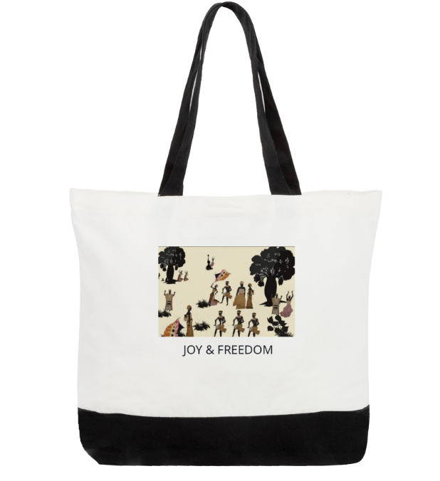 Grand sac fourre-tout en coton - Collection JOY & FREEDOM – EST.L