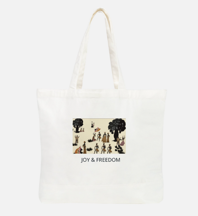 Grand sac fourre-tout en coton - Collection JOY & FREEDOM – EST.L
