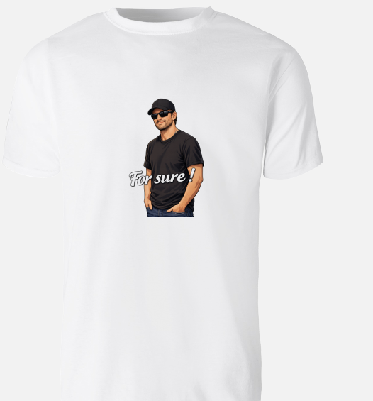 T-shirt unisexe Fruit of the Loom® / For sure !